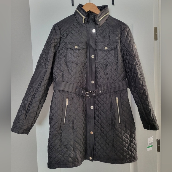 Michael Kors Jackets & Coats Michael Kors Womens Black Quilted